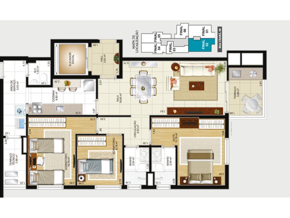 Residencial Crystallus, 1 a 3 dormitórios - Apartamento em Santos